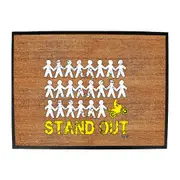Stand Out Dirtbike - Funny Novelty Doormat Man Cave Floor mat