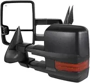 SPEC-D TUNING Chrome Cover Towing Mirrors - Power Heated