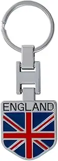 [NISCAYA] Fashion Metal Keychain Uk Flag London Key Chain Souvenir Key Rings Souvenirs Gifts England Union Keyring Ring Charm Jewelry Gift, Blue, m