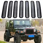 For 1997-2006 Jeep Wrangler TJ Front Grille Grill Cover Shell Inserts Mesh Trim