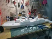 3D Printed 1/150 Chinese Navy Type 054A Frigate Unpainted Model Kit 35.43 in
