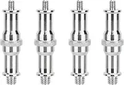 CAMVATE Standard 1/4 to 3/8 inch Metal Male Convertor Threaded Screw Adapter Spigot Stud for Studio Light Stand, Hotshoe/Coldshoe Adapter, Ball Head, Wireless Flash Receiver, Trigger(4 Pieces) - 3283
