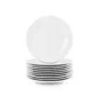 10.5" Catering Round Dinner Plate, Set of 12 , White