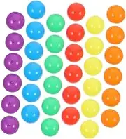 Gatuida Diy Vending Machine Capsules 60pcs Round Plastic Balls Fillable Toys Candy Storage Party Favor Bags Party Supplies
