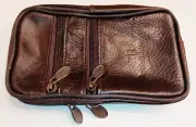 1x BROWN Double Pouch Belt Clip for HP 35s 10c 11c 12c 12CP 15c 16c 10BII 17BII
