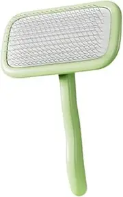 Generic Cat Brush Grooming Comb Dogs Shedding Tool Undercoat Rake Dematting Comb Pet Supplies Accessories for Rabbit Dog Haired Dogs, Green