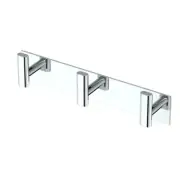 ​Gatco 1287 Elevate All Modern Decor Triple Robe Hook J-Hook in Chrome