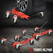2Pcs 9" Wheel Hydraulic Vehicle Positioning Car Skate Dolly Tire Jack 1250LBS