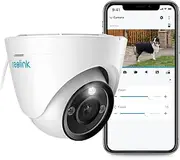 REOLINK 4K Security Camera Outdoor System, Home IP PoE Cam with 3X Optical Zoom & 25FPS, Color Night Vision, Human/Vehicle/Pet Detection, Two-Way Talk, Up to 256GB SD Card, RLC-833A