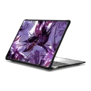 MacBook Air 13-inch (M1 / Intel) Impact Case FLORAL FIESTA, PURPLE MULTI Colorful Lavender Plum Watercolor Flowers Painting Fresh Art Abstract Whimsical Tropical Garden Botanical Lovely Brushstrokes Nature Leaves Petals Design