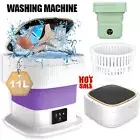 NEW Washing Machine Mini Washer Foldable Washer and Spin Dryer Travel AU Stocks.