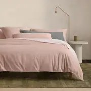 Sheridan Marlo Soft Cotton Quilt Cover Set in Peach Sand Size: Super King