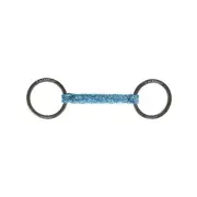 Acavallo "Jumpe Alupro Loose Ring Bit AC790 - Titanium with Blue Mouthpiece