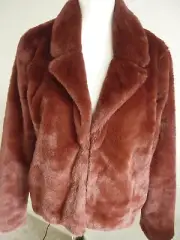 BNWT Dotti, Brown, Soft Faux Fur Jacket - size 14