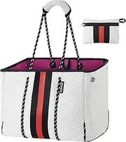[QOGiR] Neoprene Multipurpose Beach Bag Tote with Inner Zipper Pocket and Movable Board