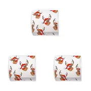 3x Paper+Design Christmas 3-Ply Toilet Paper 200-Sheet Bath Tissue Roll Rudolph
