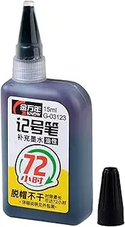 Ink for Markers - 72Hours Super Color Refill Ink Permanent Marker Ink,Oil-Based Multicolor Marker Accessories Waterproof Craft Supplies for Woodworking
