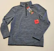 NWT-Avalanche Mens Blue 1/4 Zip Long Sleeve Pullover Sweatshirt- Medium