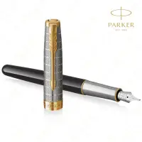 在飛比找momo購物網優惠-【PARKER】《派克 卓爾致臻 18K F尖 黛黑鋼筆》買