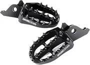 Zeta Racing CRF250L/M/RALLY, African Twin, Transalp, CRF/R/RX/X... etc. Aluminum Foot Pegs, Black, High Strength Aluminum Alloy, Step Pin, Dress Up, Dirtfreak F6990 (Old Part Number: ZE93-1020)