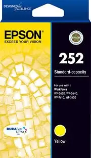 Epson 252 Standard Capacity DURABrite Ultra - Yellow Ink Cartridge [C13T252492]
