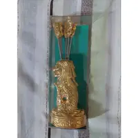 在飛比找蝦皮購物優惠-全新 新加坡帶回 Merlion 金色 魚尾獅 紀念品 水果