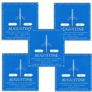 Augustine Guitar Strings 5-Pack Classsical Classic Blue High Tension 525A