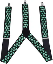 [GLSTOY] Suspenders Bow Tie Set Fashion Adjustable Elastic Suspenders Pattern for Boys Girls' Casual or Party Outfits