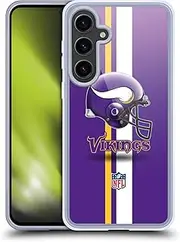 Head Case Designs Officially Licensed NFL Helmet Minnesota Vikings Logo Soft Gel Case Compatible with Samsung Galaxy S24+ 5G