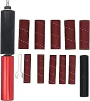 Spindle Sander Adapter, 3/8in Mandrel Aluminum Alloy Drill Sanding Mandrel Kit Sanding Drum Spindle Drill Sander Adapter Spindle Drill Sanding Mandrel Sanding Drum Jet Drum Sander for Wood Metal