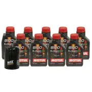 9L Motul 8100 X-CLEAN EFE 5W30 Wix Filter Motor Oil Change Kit API SN