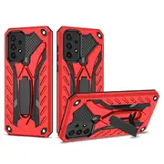 For Samsung Galaxy A13 5G Case Armour Shockproof Tough Cover with Kickstand Red