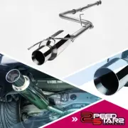 FOR 97-01 PRELUDE H22A4 BB6 STAINLESS CAT BACK EXHAUST PIPE MUFFLER 4"ROLLED TIP (for: Honda)
