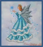 SALE!!! CELINE, THE WINTER FAIRY by Cross Stitching Art Design