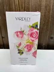 YARDLEY OF LONDON ENGLISH ROSE LUXURY SOAPS, THREE BARS (3 X 100g) NEW.