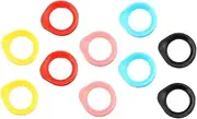 GANAZONO 10 Pack Scissor Finger Rings Silicone Handheld Set for Hair Salons Pet Stores