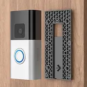 No-Drill Adhesive Doorbell Mount for Ring Video Doorbell 4 /Battery Doorbell Plus/Pro, Camera Doorbell Door Mounting Holder Bracket Accessories for Apartments Office Houses (1 Pack)