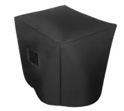Black Padded Cover for a RCF Sub 18-AX - Speaker Side Up with Wheels (rcf115p)