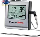 Digital Meat Thermometer, TP16, Food Grade Probe, BBQ, Grill, Smoker, Timer