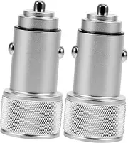 2Pcs Dual Vehicle Charger Fast Car Cellphone Charger Adapter for Quick Charging Compatible with Multiple Devices Convenient Bag Included