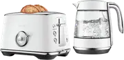 Breville Luxe Crystal Kettle And Toaster Select Bundle Sea Salt