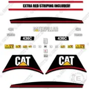 Fits Caterpillar 436C Decal Kit Backhoe Loader - 7 YEAR OUTDOOR 3M VINYL!