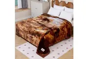 Bedding King Super Soft 4kg Queen/King Mink Blanket - Wild Prairie Horse Blanket