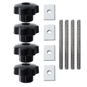 Handle T-slot Slider Miter T-track Jig Screw Fixture For Table Saw Router Chutes Rail DIY Woodworking Bench Tool M8x100m