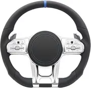 Steering Wheel ，Compatible With Mercedes Benz AMG W205 W212 W213 W222 W166 W167 W218 W253 W257 W463 W464 GLE GLC G63 C63 S63(Style 02)