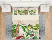 3D Giraffe Peacock A046 Bed Pillowcases Quilt Duvet Cover Andrea Haase Zoe