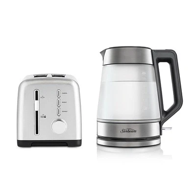 Sunbeam Stainless Steel TAM1002SS Toaster & KE6200 Kettle Bundle