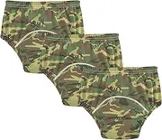 Baby Boys Toilet Training Pants Leakproof Nighttime Potty Training Pants Trainer Underwear for 4T Camouflage Green Brown