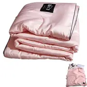 Cooling Comforter Washable Lightweight Summer Air Condition Quilt Blanket-Pink