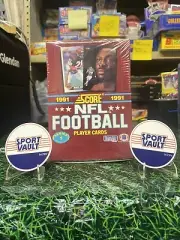 Sealed 1991 Score NFL Football Series 1 Player Card 36 Unopened Packs Full Box